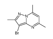 3-Bromo-2,5,7-trimethylpyrazolo[1,5-a]pyrimidine Structure