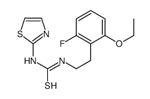 1-[2-(2-ethoxy-6-fluorophenyl)ethyl]-3-(1,3-thiazol-2-yl)thiourea结构式