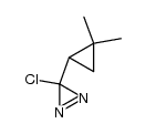3-(2,2-dimethylcyclopropyl)-3-chlorodiazirine Structure