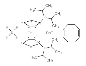 1,1''-双(二-异丙基膦基)二茂铁(1,5-环辛二烯)铑(I)图片