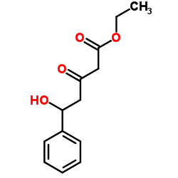 Ethyl 5-hydroxy-3-oxo-5-phenylpentanoate Structure