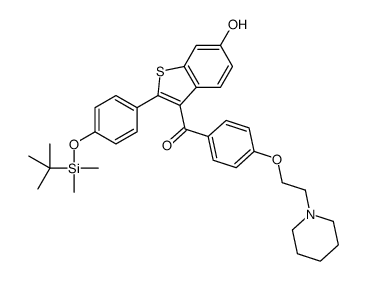 4'-tert-Butyldimethylsilyl-6-hydroxy Raloxifene Structure