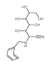 2-(benzylamino)-3,4,5,6,7-pentahydroxy-heptanenitrile Structure