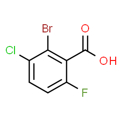 2-Bromo-3-chloro-6-fluorobenzoic acid structure