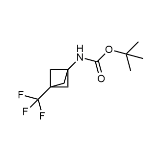 Tert-butyln-[3-(trifluoromethyl)-1-bicyclo[1.1.1]pentanyl]carbamate Structure