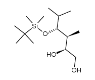 (2S,3S,4R)-4-((tert-butyldimethylsilyl)oxy)-3,5-dimethylhexane-1,2-diol结构式