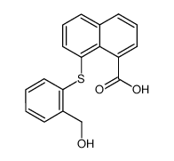 8-[2-(hydroxymethyl)-1-phenylthio]-1-naphthoic acid Structure