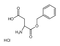 (3S)-3-Amino-4-(benzyloxy)-4-oxobutanoic acid hydrochloride (1:1) (non-preferred name)结构式