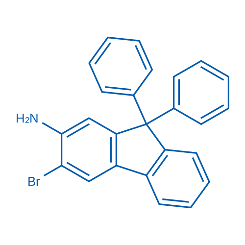 3-Bromo-9,9-diphenyl-9H-fluoren-2-amine structure