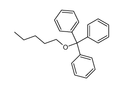 Pentyl(triphenylmethyl) ether Structure