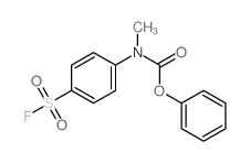 Carbanilic acid,p-(fluorosulfonyl)-N-methyl-, phenyl ester (8CI)结构式