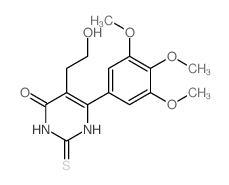 5-(2-hydroxyethyl)-2-sulfanylidene-6-(3,4,5-trimethoxyphenyl)-1H-pyrimidin-4-one picture