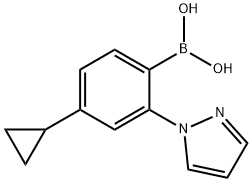 4-Cyclopropyl-2-(1H-pyrazol-1-yl)phenylboronic acid picture