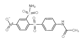 4-[(4-硝基-2-磺酰基苯基)-磺酰基]-4-乙酰苯胺结构式