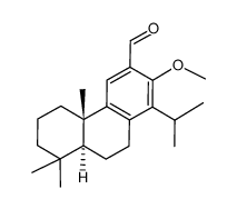 3-Phenanthrenecarboxaldehyde, 4b,5,6,7,8,8a,9,10-octahydro-2-methoxy-4b,8,8-trimethyl-1-(1-methylethyl)-, (4bS,8aS)- picture