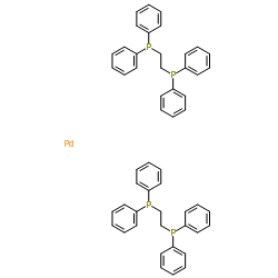 双[1,2-双(二苯基膦)乙烷]钯(0)结构式