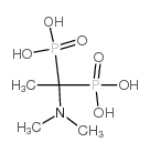 [1-(dimethylamino)-1-phosphonoethyl]phosphonic acid结构式