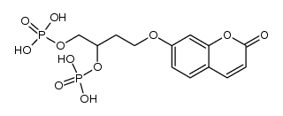 (+/-)-7-(3,4-dihydroxybutyloxy)-2H-1-benzopyran-2-one-3,4-bis(dihydrogenphosphate) Structure