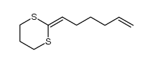 2-(hex-5-en-1-ylidene)-1,3-dithiane结构式