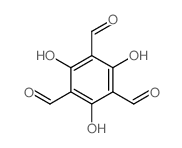 2,4,6-trihydroxy-1,3,5-benzenetricarbaldehyde Structure