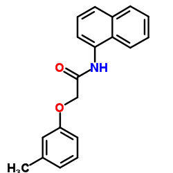 2-(3-Methylphenoxy)-N-(1-naphthyl)acetamide Structure