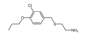 2-(3-Chloro-4-propoxy-benzylsulfanyl)-ethylamine Structure