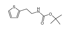 tert-butyl 2-(thiophen-2-yl)ethylcarbamate Structure