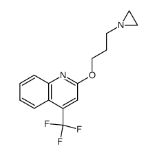 2-(3-aziridin-1-yl-propoxy)-4-trifluoromethyl-quinoline结构式