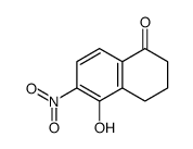 5-hydroxy-6-nitro-3,4-dihydro-2H-naphthalen-1-one Structure