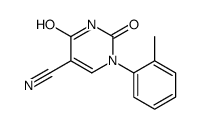 1-(2-methylphenyl)-2,4-dioxopyrimidine-5-carbonitrile Structure