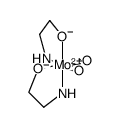 bis(2-aminoethanolato-N,O)dioxomolybdenum结构式