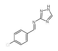 1-(4-chlorophenyl)-N-(2H-1,2,4-triazol-3-yl)methanimine结构式