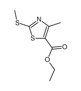 ETHYL 4-METHYL-2-(METHYLTHIO)THIAZOLE-5-CARBOXYLATE Structure