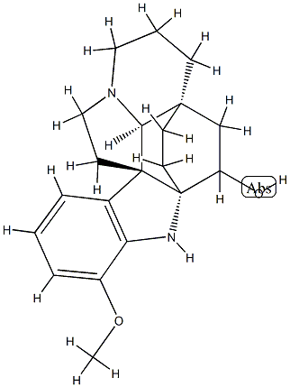 (2α,5α)-17-Methoxyaspidofractinin-3-ol结构式