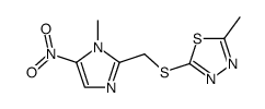 2-methyl-5-(1-methyl-5-nitro-1H-imidazol-2-ylmethylsulfanyl)-[1,3,4]thiadiazole Structure