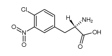 p-Chlor-m-nitrophenylalanin结构式