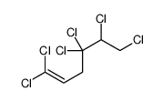 1,1,4,4,5,6-hexachlorohex-1-ene结构式