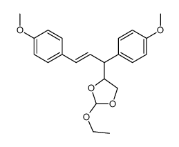 4-[1,3-bis(4-methoxyphenyl)prop-2-enyl]-2-ethoxy-1,3-dioxolane Structure