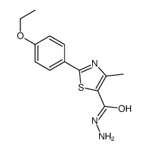 2-(4-ethoxyphenyl)-4-methyl-1,3-thiazole-5-carbohydrazide Structure