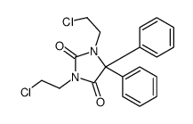 1,3-bis(2-chloroethyl)-5,5-diphenylimidazolidine-2,4-dione Structure