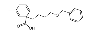 1-(4-Benzyloxy-butyl)-3-methyl-cyclohexa-2,5-dienecarboxylic acid Structure