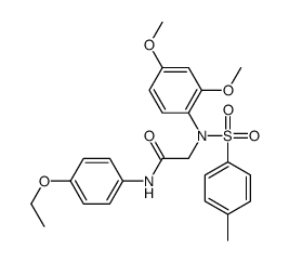 2-(2,4-dimethoxy-N-(4-methylphenyl)sulfonylanilino)-N-(4-ethoxyphenyl)acetamide Structure