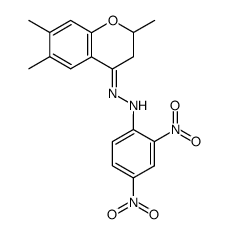 N-(2,4-Dinitro-phenyl)-N'-[2,6,7-trimethyl-chroman-(4E)-ylidene]-hydrazine Structure