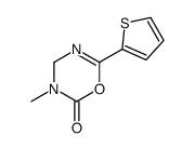 3-methyl-6-thiophen-2-yl-4H-1,3,5-oxadiazin-2-one Structure