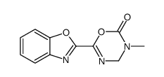 6-(1,3-benzoxazol-2-yl)-3-methyl-4H-1,3,5-oxadiazin-2-one结构式