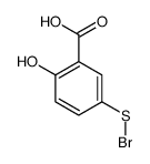 5-bromosulfanyl-2-hydroxybenzoic acid结构式