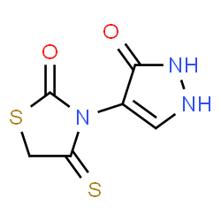 2-Thiazolidinone,3-(2,3-dihydro-3-oxo-1H-pyrazol-4-yl)-4-thioxo-结构式