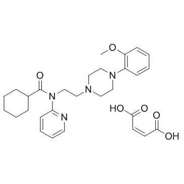 N-[2-[4-(2-甲氧基苯基)-1-哌嗪基]乙基]-N-2-吡啶基环己烷甲酰胺结构式