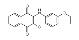 2-chloro-3-(3-ethoxyanilino)naphthalene-1,4-dione结构式