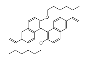 6-ethenyl-1-(6-ethenyl-2-hexoxynaphthalen-1-yl)-2-hexoxynaphthalene Structure